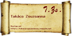 Takács Zsuzsanna névjegykártya